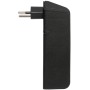 cleverLINE Abzweigstecker 2-fach schwarz mit USB Typ-A und Typ-C, drehbar bis 300° ohne Aufhänger *CH*