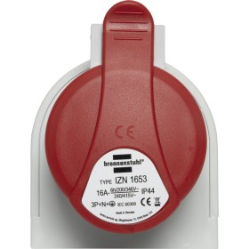 Presa murale CEE IP44 / Presa murale CEE per esterni (400V/16A, ideale per cantieri o industria)