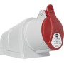 CEE-Wandsteckdose IP44 / CEE-Wandsteckdose für den Aussenbereich (400V/32A, ideal für Baustellen oder Industrie)