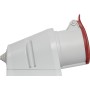CEE-Wandsteckdose IP44 / CEE-Wandsteckdose für den Aussenbereich (400V/32A, ideal für Baustellen oder Industrie)