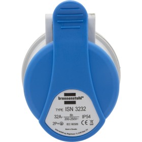 Presa CEE 230V/32A per uso esterno (IP44, con connessione avvitabile, 3 poli)