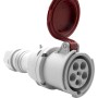 CEE-Kupplung 63A (Starkstrom-Kupplung 400V, 5-polig, spritzwassergeschützt IP44)