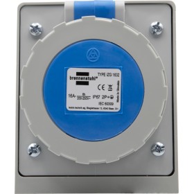 Presa murale CEE IP67 / Presa murale CEE per esterni (230V/16A, ideale per cantieri o industria)