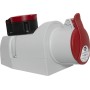 Kombi-Wandsteckdose IP44 (Steckdosen: Steckdosen: CEE 400V/16A und T25)
