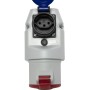 Kombi-Wandsteckdose IP44 (Steckdosen: CEE 400V/32A + T13 230V/10A)