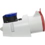 Kombi-Wandsteckdose IP44 (Steckdosen: CEE 400V/32A + T13 230V/10A)
