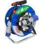 CEE-Camping-Kabeltrommel mit 23+2m RN-Kabel in schwarz