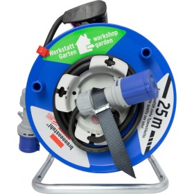 Avvolgicavo da campeggio CEE con cavo RN da 23+2m in nero