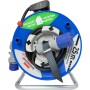 CEE-Camping-Kabeltrommel mit 23+2m RN-Kabel in schwarz
