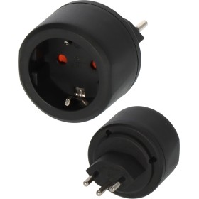 Reisestecker / Reiseadapter Schutzkontakt Stecksystem in Ländern mit schweizer Stecksystem