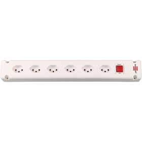 Bremounta Steckdosenleiste 6-fach weiss ohne Kabel *CH*