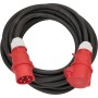 Professional CEE Starkstrom-Verlängerungskabel 25m Kabel, 400V/32A CEE Stecker und Kupplung, 5-polig