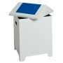 Abfalltrennung PWK, RAL 7035/5010, 73 Liter