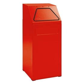 Abfalltrennung 65, RAL 3000/3000, verz. Innenbehälter, 65 Liter