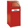 Abfalltrennung 65, RAL 3000/3000, verz. Innenbehälter, 65 Liter