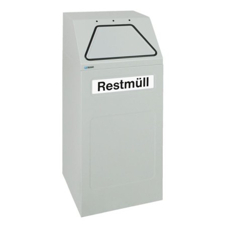 Abfalltrennung 65, RAL 7035/7035, verz. Innenbehälter, 65 Liter