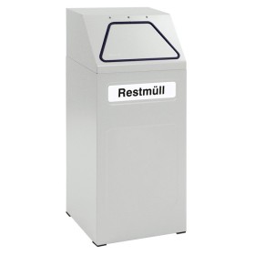 Abfalltrennung 65, RAL 7035/7035, verz. Innenbehälter, 65 Liter