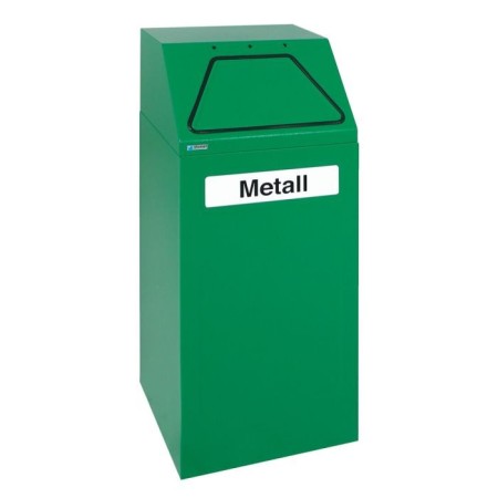 Abfalltrennung 65, RAL 6024/6024, verz. Innenbehälter, 65 Liter