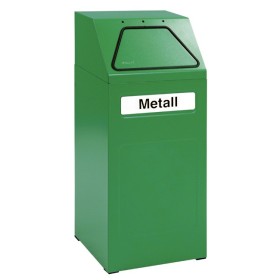 Abfalltrennung 65, RAL 6024/6024, verz. Innenbehälter, 65 Liter