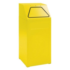 Abfalltrennung 65, RAL 1003/1003, verz. Innenbehälter, 65 Liter