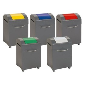 Abfalltrennung  TS 2000, stationär als auch mobil, 7016/6024. Fassungsvermögen: 45 Liter.