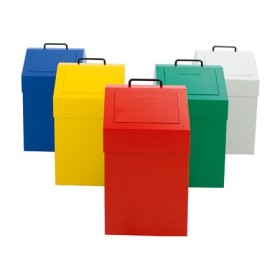 Abfalltrennung 45, stationär, RAL 6024/6024, 45 Ltr.