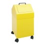 Abfalltrennung 45, fahrbar, RAL 1003/1003, 45 Ltr.