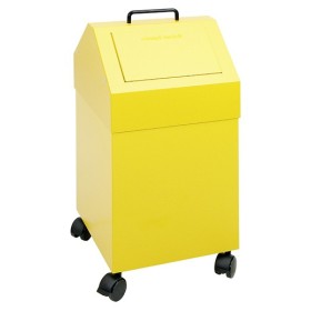 Abfalltrennung 45, fahrbar, RAL 1003/1003, 45 Ltr.