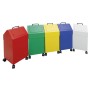 Abfalltrennung 45, fahrbar, RAL 1003/1003, 45 Ltr.