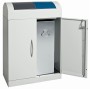 Abfalltrennung TD 2, RAL 7035/RAL 7016, RAL 5010, verz. Innenbehälter, 2x45 Liter