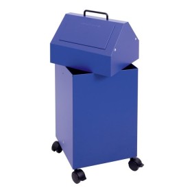 Abfalltrennung 45, fahrbar, RAL 5010/5010, 45 Ltr.