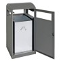 Abfalltrennung A³, anthrazitgrau/7016, verz. Innenbehälter, 90 Liter