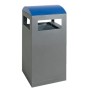 Abfalltrennung A³, anthrazitgrau/5010, verz. Innenbehälter, 90 Liter