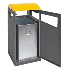 Abfalltrennung A³, anthrazitgrau/1003, verz. Innenbehälter, 90 Liter