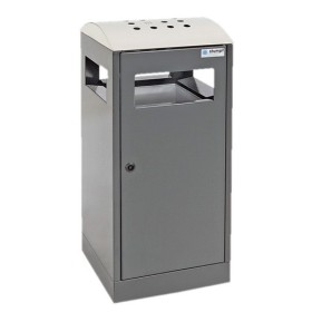 Abfalltrennung A³-AA, anthrazitgrau/Edelstahl, verz. Innenbehälter, 90 Liter