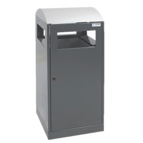 Abfalltrennung A³-ES, anthrazitgrau/Edelstahl, verz. Innenbehälter, 90 Liter