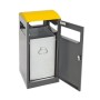 Abfalltrennung A³, anthrazitgrau/1003, verz. Innenbehälter, 40 Liter