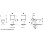 LAUFEN PRO Stand-Tiefspül WC für Kombination mit erhöhter Sitzhöhe 48 cm