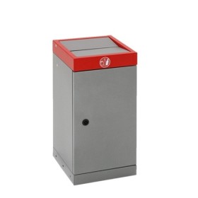 Abfalltrennung ProTec-Plus, graualu/3000, verz. Innenbehälter, 30 Liter