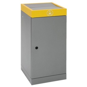 Abfalltrennung ProTec-Plus, graualu/1003, verz. Innenbehälter, 70 Liter