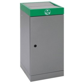 Abfalltrennung ProTec-Plus, graualu/6024, verz. Innenbehälter, 70 Liter