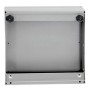 Abfalltrennung ProTec-Plus, 3-fach Station, graualu-struktur/1003, 5010, 7016, verz. Innenbehälter, 3x70 Liter