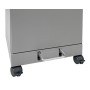 Abfalltrennung Modul-Vario 60, graualu-struktur, ProSlide-System, 60 Liter