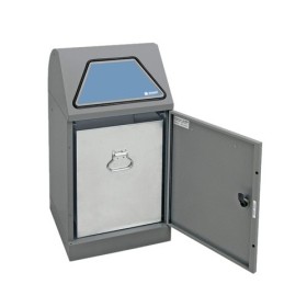 Abfalltrennung Modul-Vario 45, graualu-struktur, verz. Innenbehälter, 45 Liter