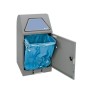 Abfalltrennung Modul-Vario 45, graualu-struktur, ProSlide-System, 45 Liter, Trethebel