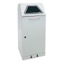 Abfalltrennung Modul-Vario 120, lichtgrau, ProSlide-System, 120 Liter, Trethebel