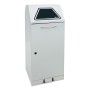 Abfalltrennung Modul-Vario 120, lichtgrau, ProSlide-System, 120 Liter, Trethebel