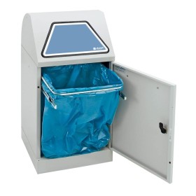 Abfalltrennung Modul-Vario 45, lichtgrau, ProSlide-System, 45 Liter