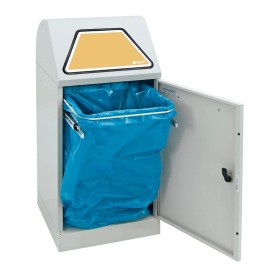 Abfalltrennung Modul-Vario 60, lichtgrau, ProSlide-System, 60 Liter