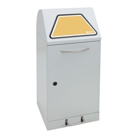 Abfalltrennung Modul-Vario 60, lichtgrau, ProSlide-System, 60 Liter, Trethebel